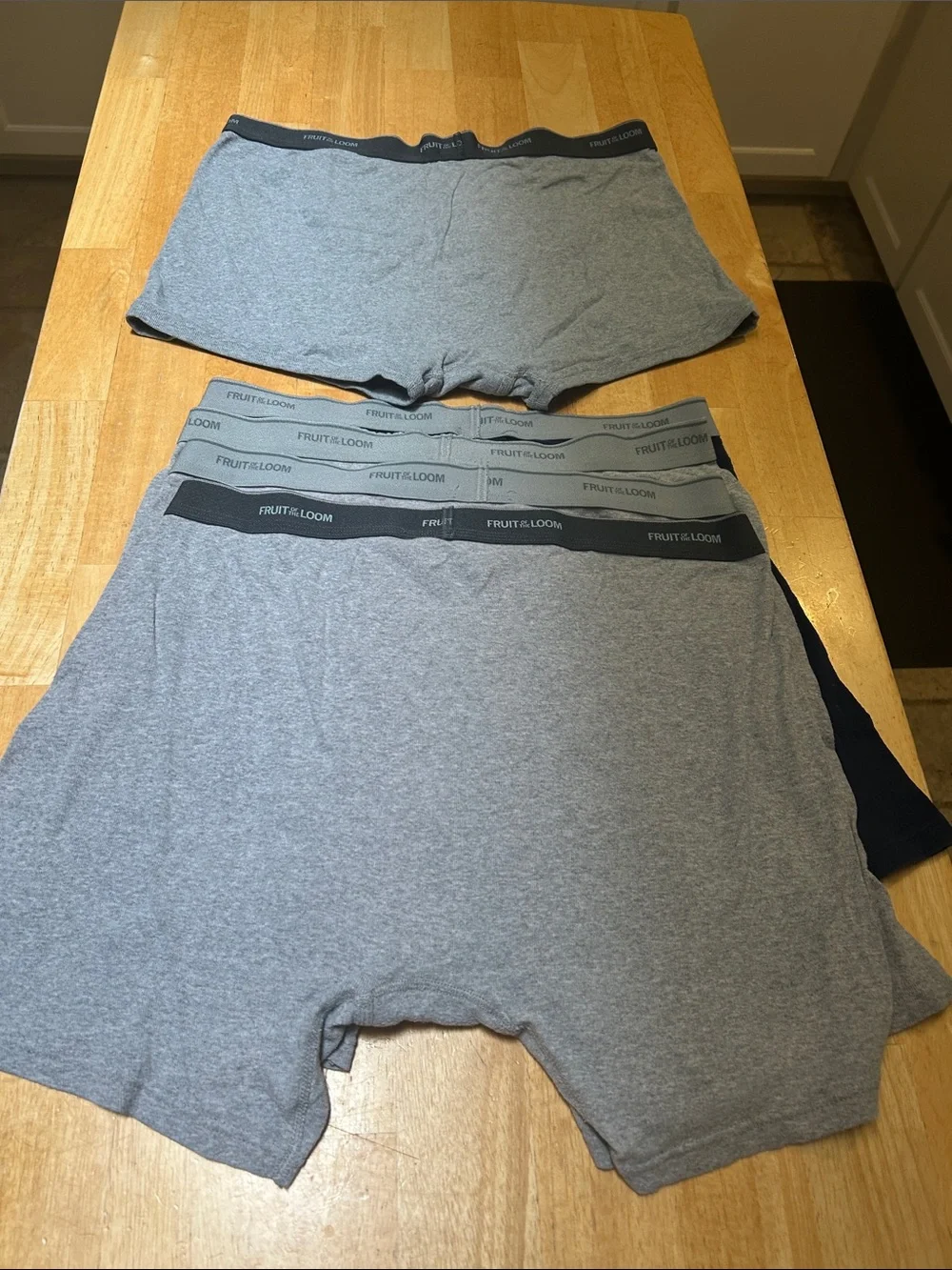 Fruit of the Loom Men’s Boxer Briefs – Five Gray & Navy Pack